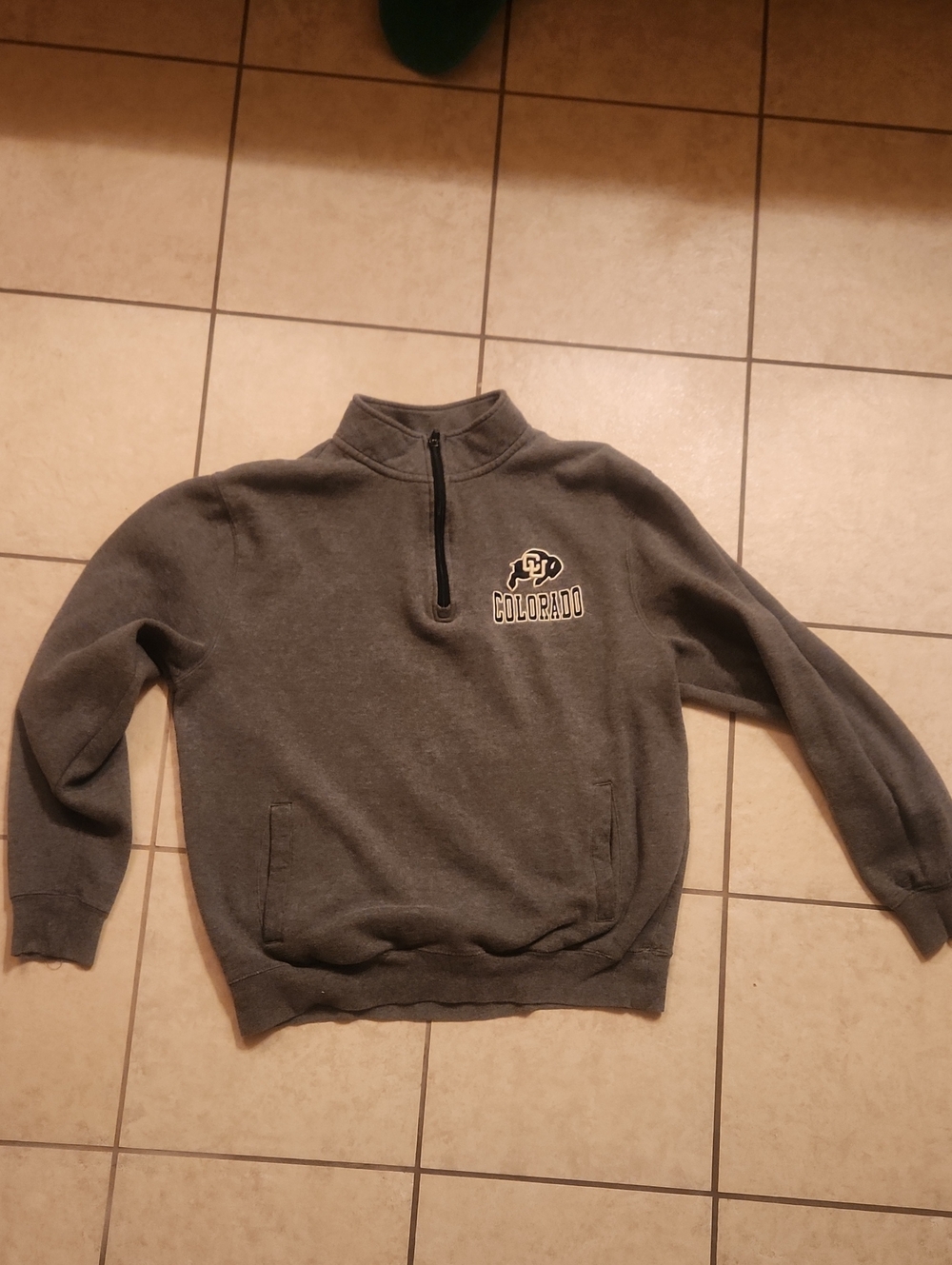 Colosseum Gray Colorado Half-Zip Men's Sweater